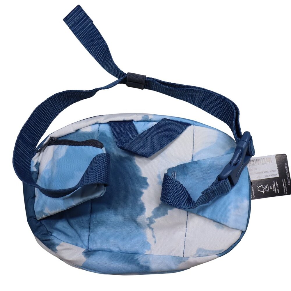 adidas Hike Waist Pack Belt Bag Blue White Tie-Dye HS1624 Recycled Polyester NEW - Picture 2 of 6